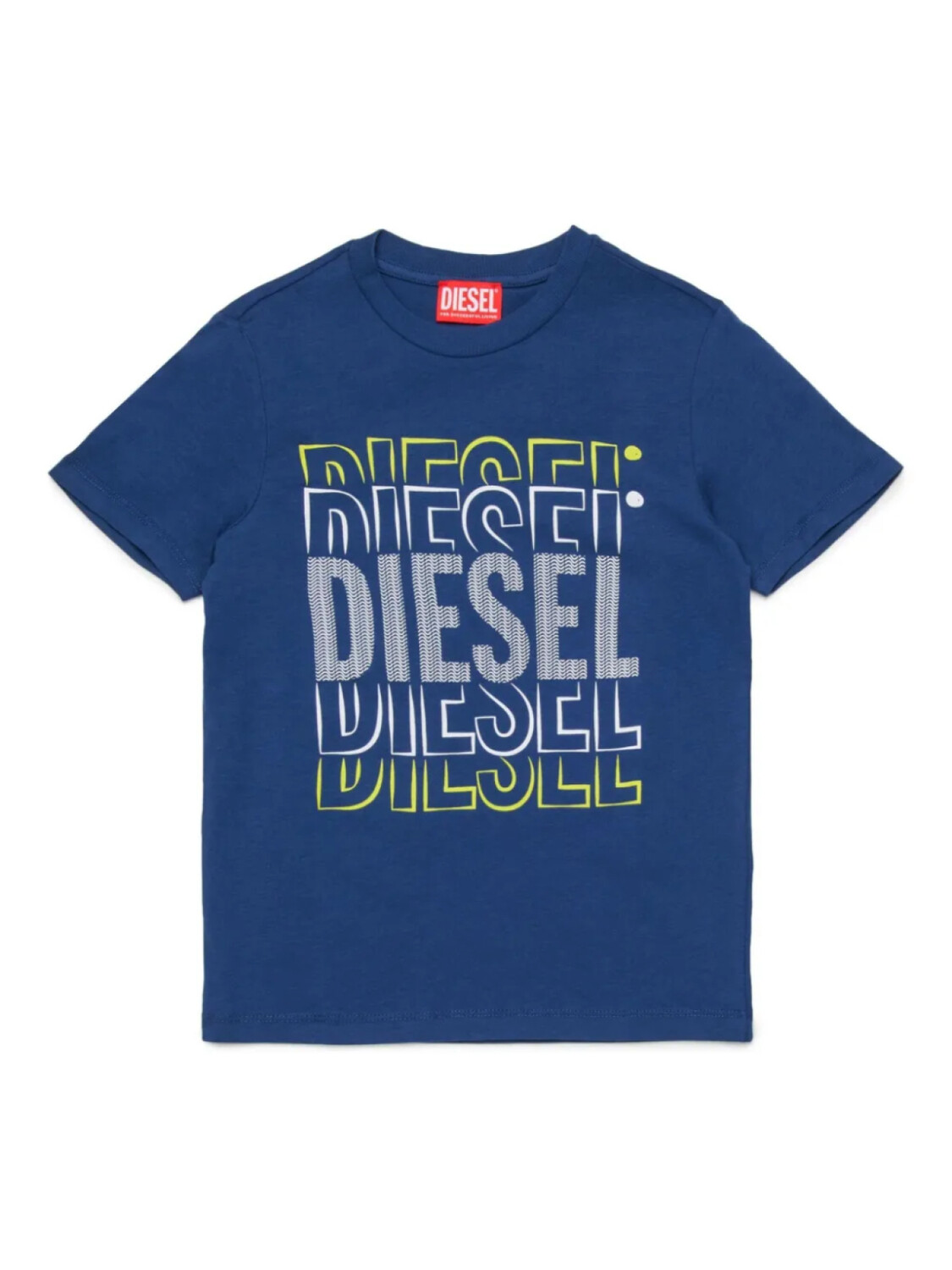 

Diesel Kids футболка с логотипом, синий