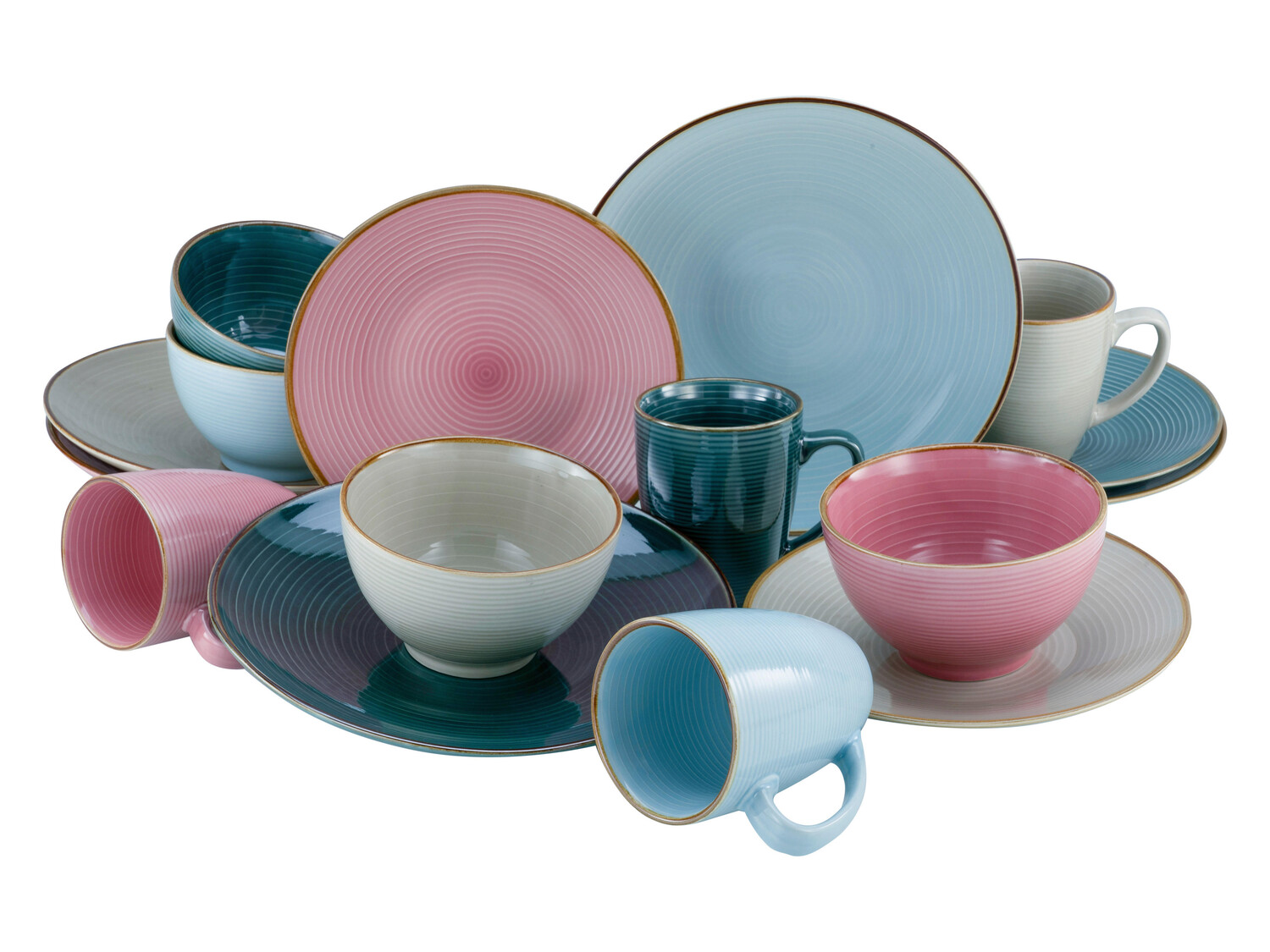 

Комбинированный сервиз 16 шт Creatable, мультиколор