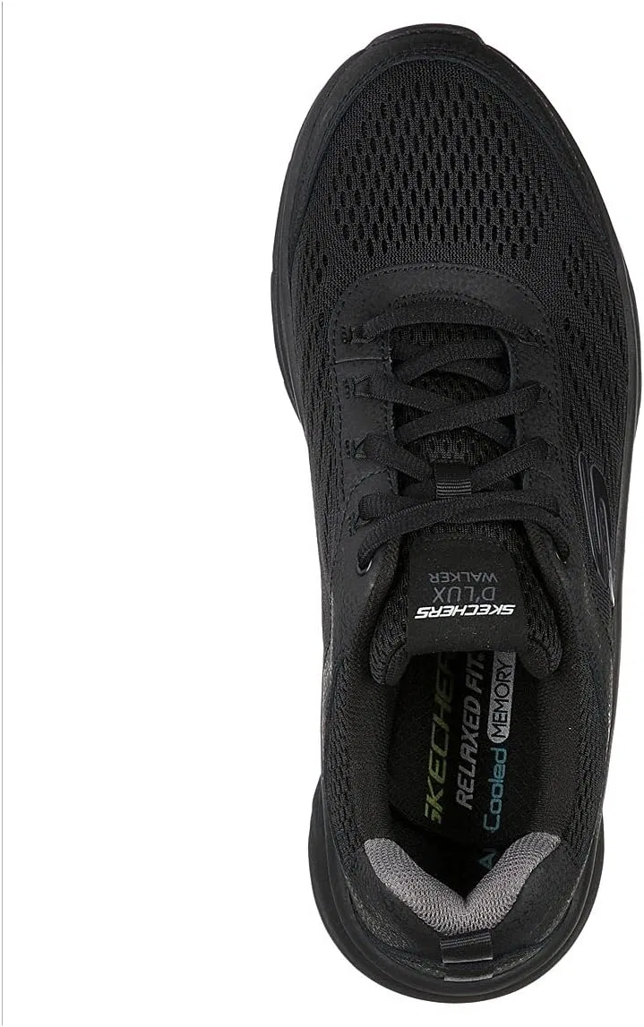 Мужские модные кроссовки Skechers D'lux Walker, Black — фото 4