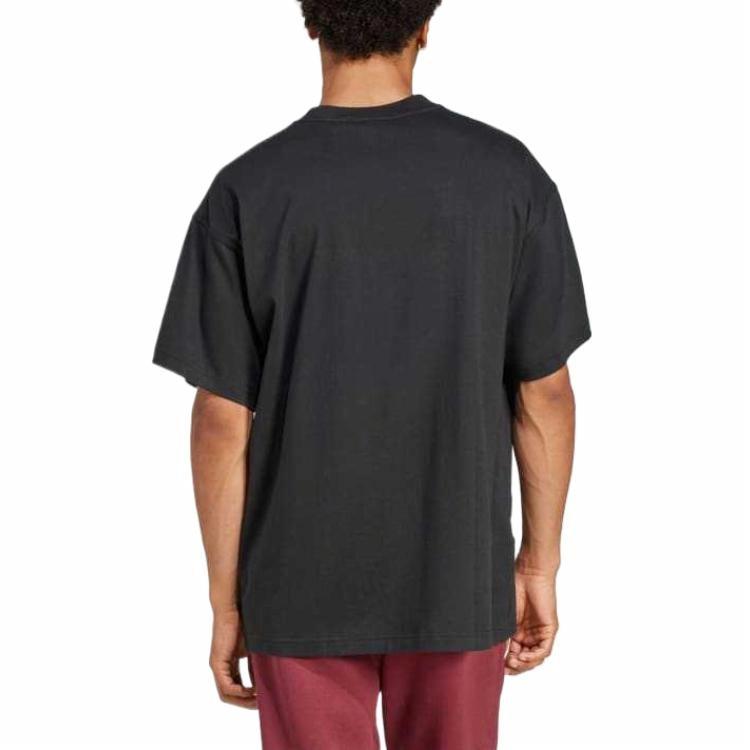 Adidas Camiseta Trifolio Essentials Oversized 'Black White' — фото 3