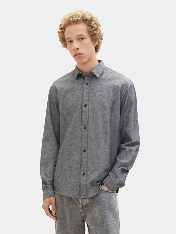 

Рубашка стандартного кроя Tom Tailor Denim, серый