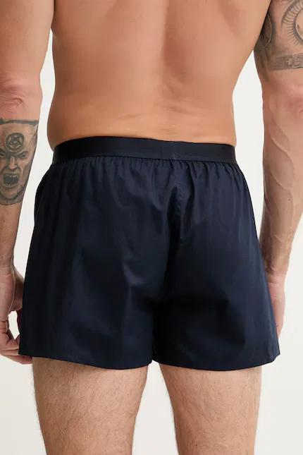 Боксеры хлопковые 2P Boxer Shorts EW 2 шт BOSS, темно-синий — фото 4