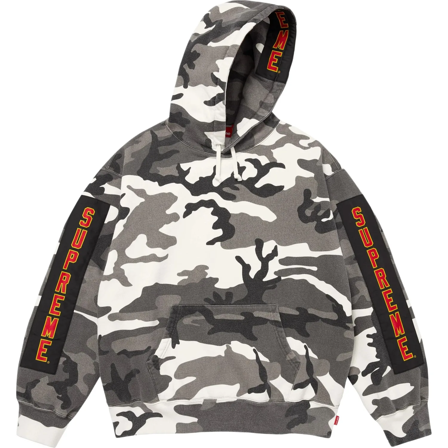 Толстовка с капюшоном и тканевыми нашивками unisex Supreme, Red/Cardinal — фото 3