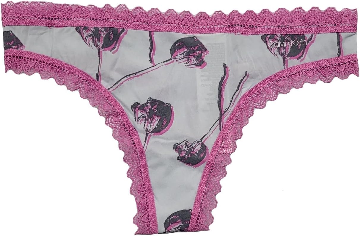 

Calvin Klein женские трусики-стринги Calvin Klein Flirty Micro, Lilac Flower