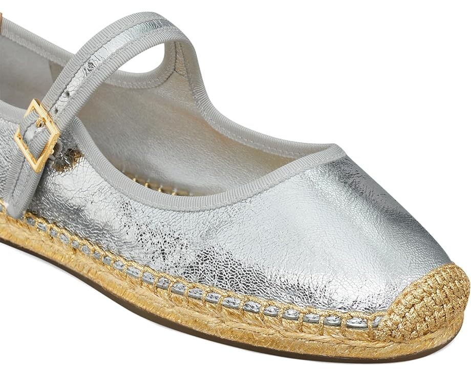 Туфли на плоской подошве Tory Burch Mary Jane Espadrille, цвет Silver/Gray/Natural — фото 3