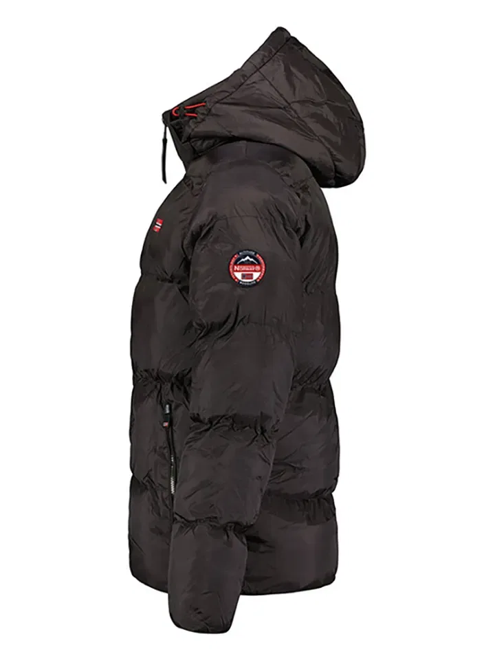 Стеганая куртка с капюшоном Geographical Norway, черный — фото 4
