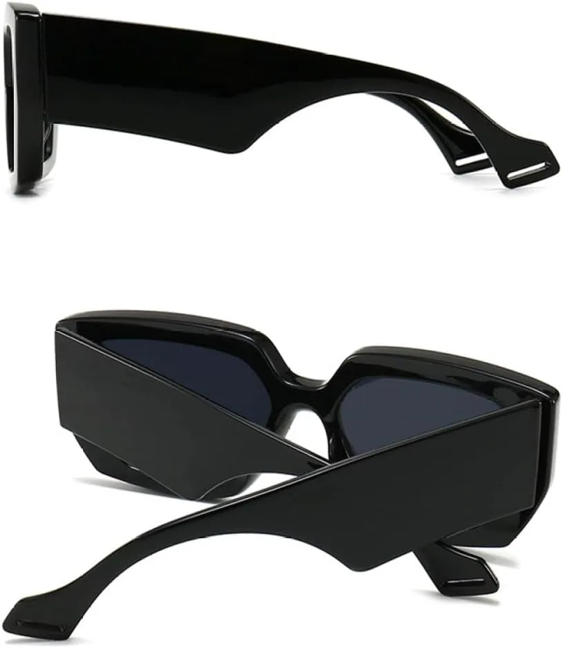 

Винтажные квадратные солнцезащитные очки 2027 года для женщин и мужчин, с большой оправой, классические, модные, с защитой от УФ-излучения UV400 MTZJH, Leopard Gray