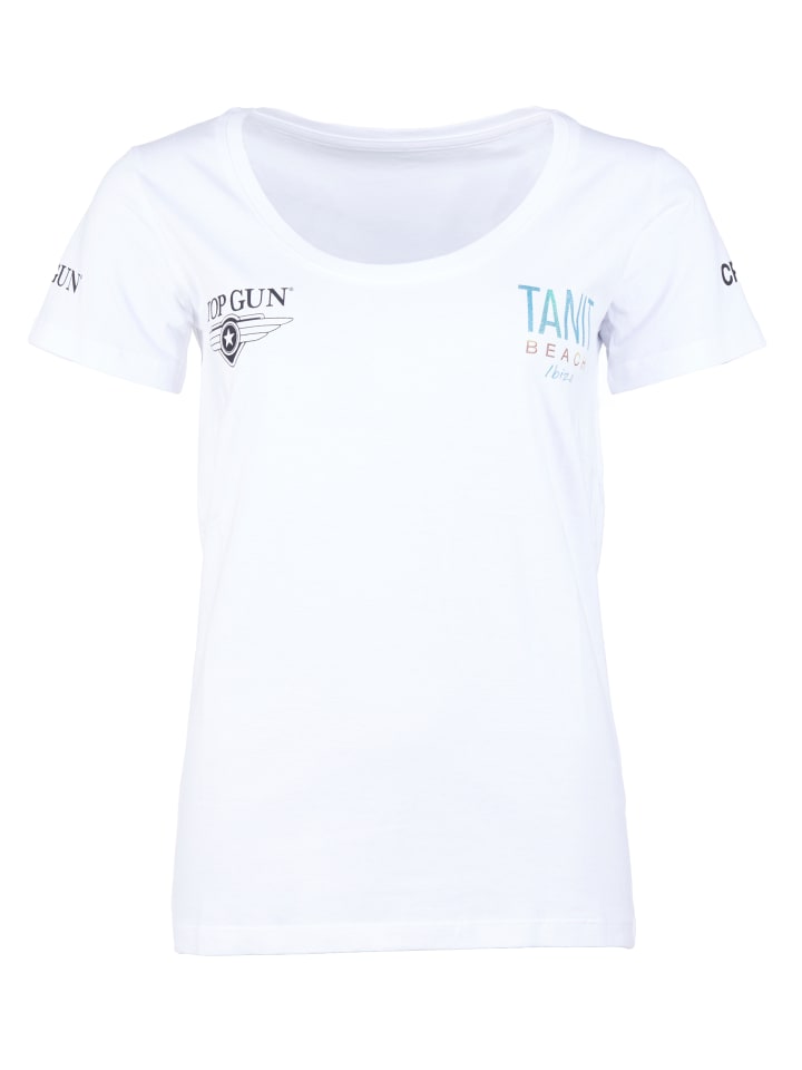 

TOP GUN Футболка NB20123 белого цвета, Белый, TOP GUN Футболка NB20123 белого цвета