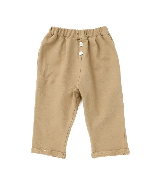 Детские штаны с медвежьими ушками-карманами n.o.u.s Kuma Mimi Pocket Pants коричневые — фото 2