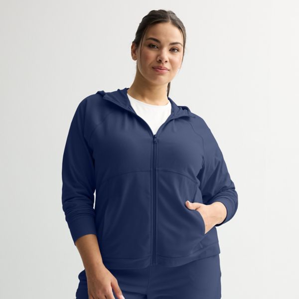 

Куртка с капюшоном больших размеров Tek Gear, цвет navy romance