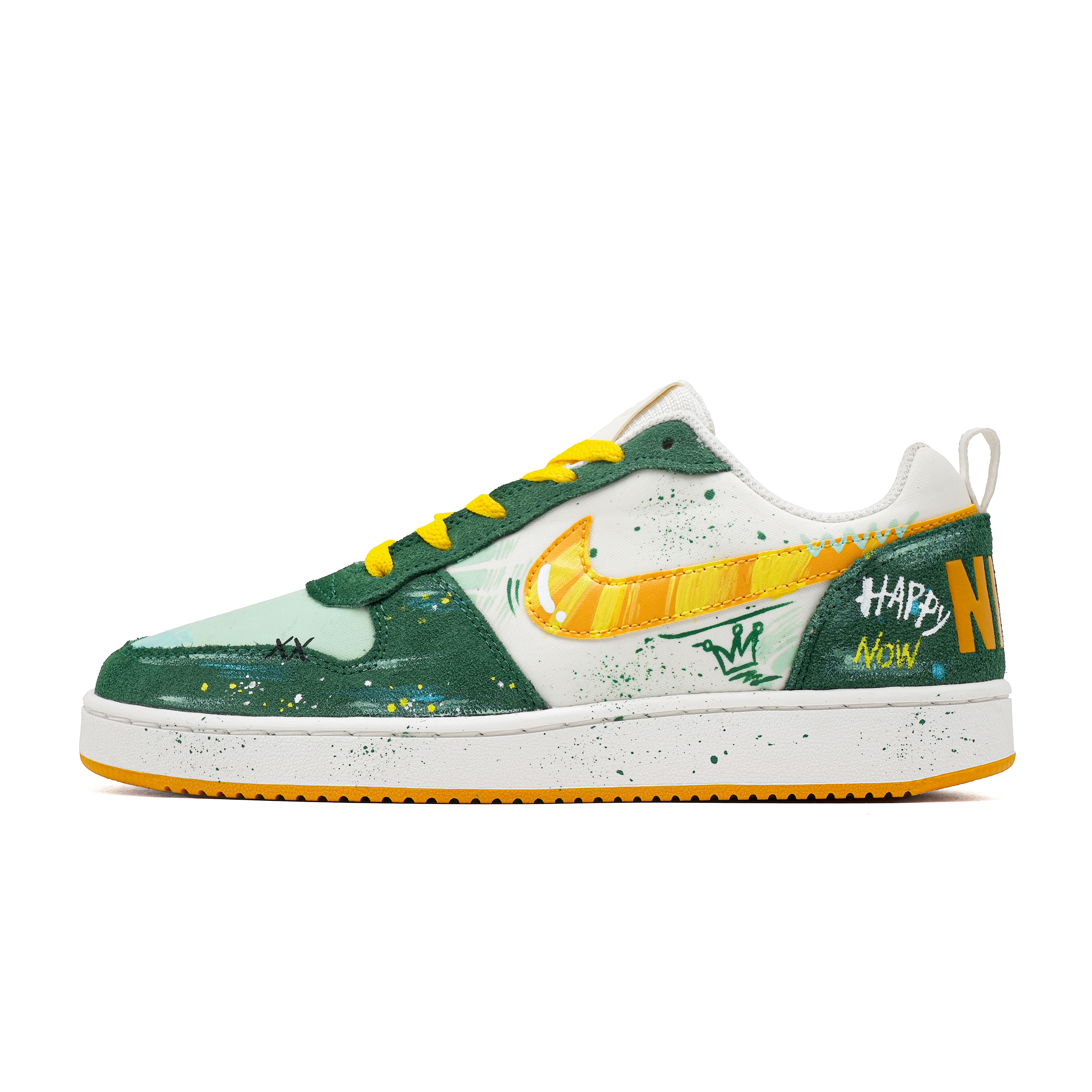 

Износостойкие низкие мужские кроссовки Court Borough Nike, Green