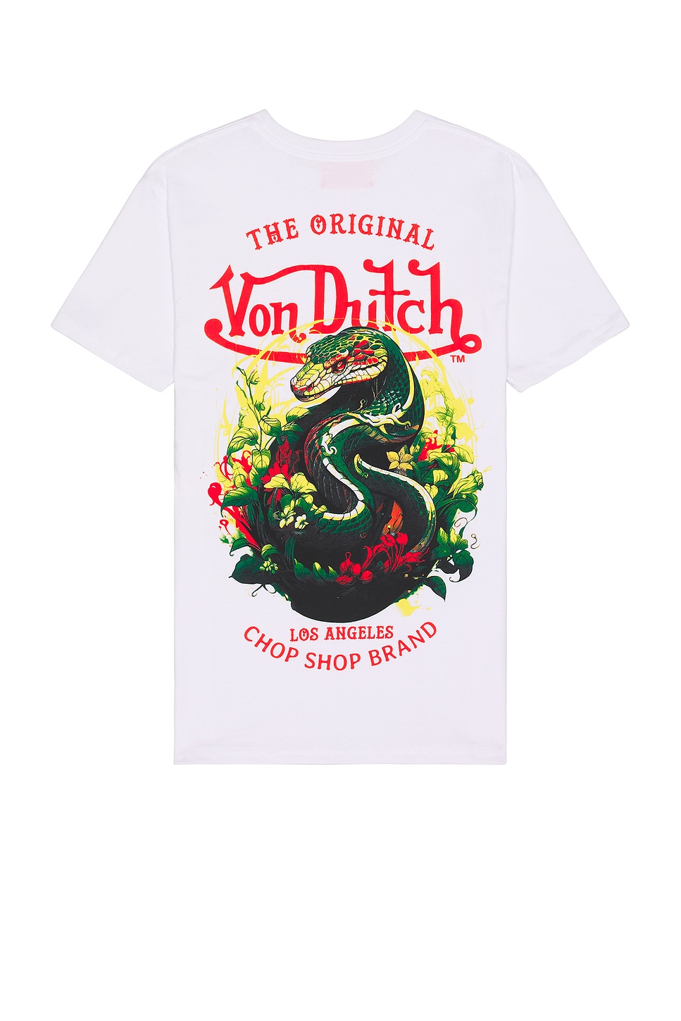 

Футболка с принтом змеи Von Dutch, белый