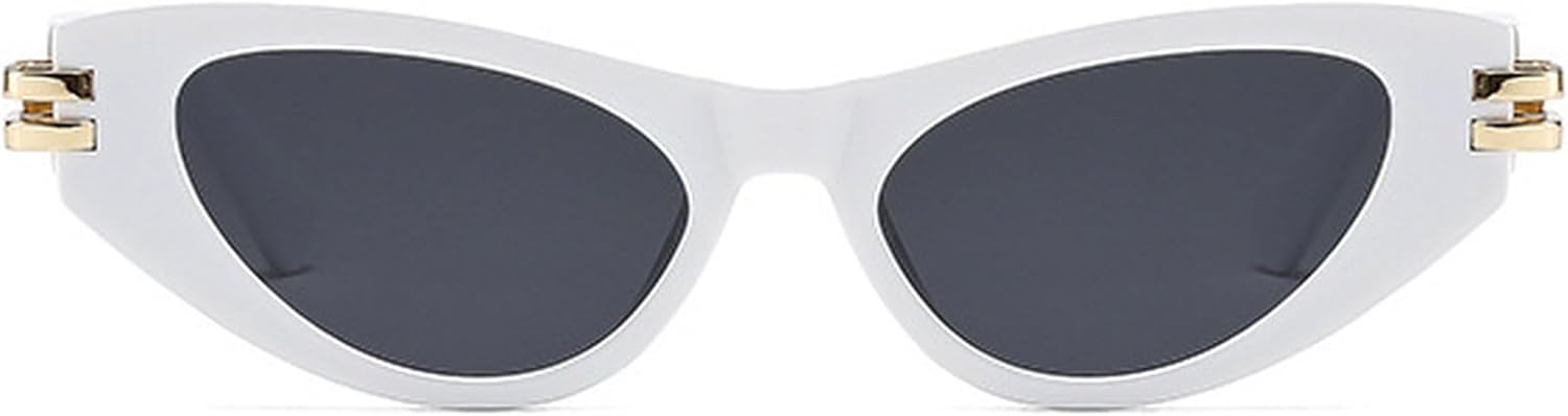 

Модные зеленые солнцезащитные очки «кошачий глаз» для женщин и мужчин, винтажные, роскошные, современные, женские солнцезащитные очки с защитой от УФ-излучения UV400, цвет N47 mincl, White