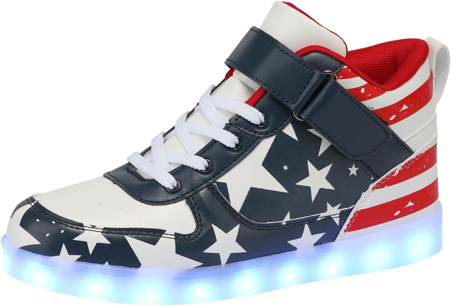 

Спортивные кроссовки SANYES с USB-зарядкой и подсветкой, светодиодная подсветка, для танцев, Star High Top