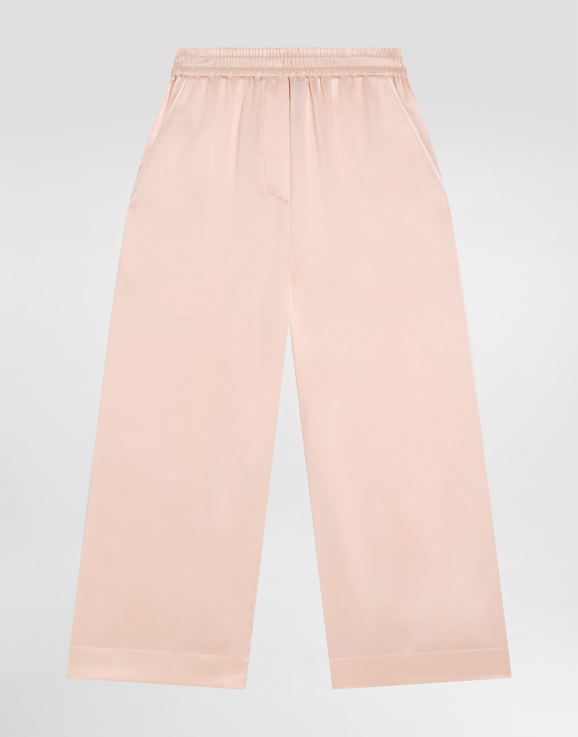 

Атласные брюки из шелка Dolce&Gabbana, розовый