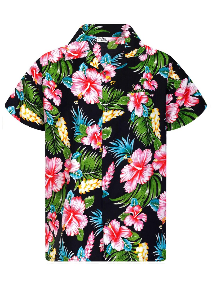 

Рубашка King Kameha Hibiscus New, черный