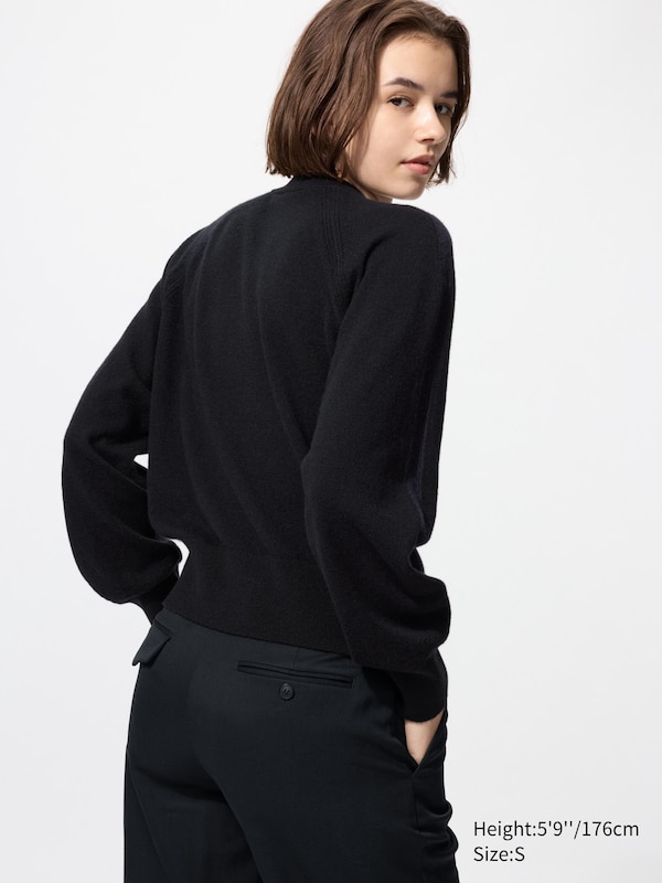 Прямые шерстяные брюки Uniqlo, 09 black — фото 2