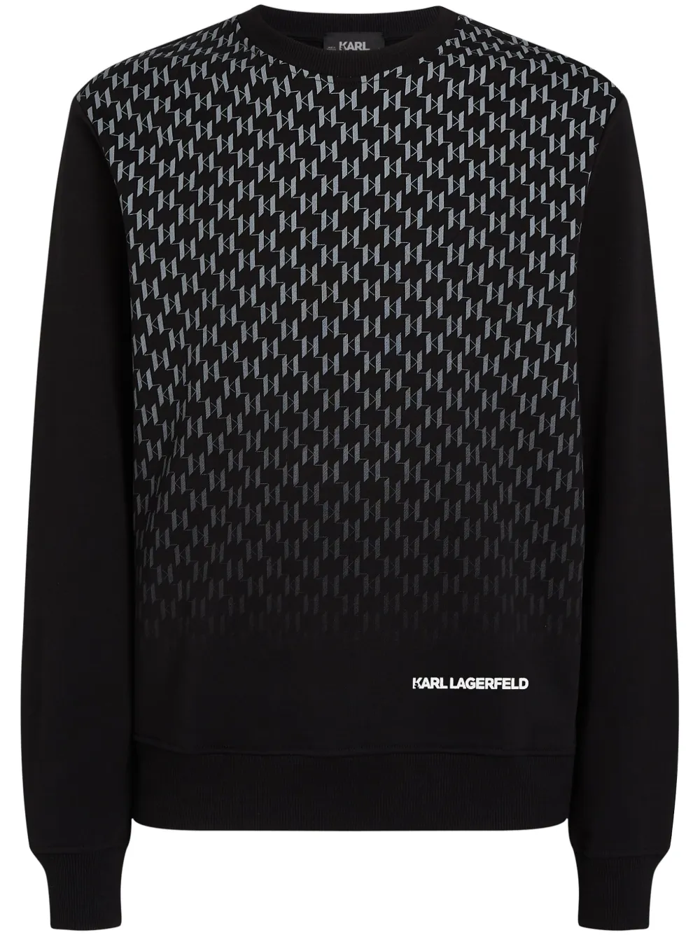 

Толстовка из органического хлопка с монограммой Karl Lagerfeld, черный
