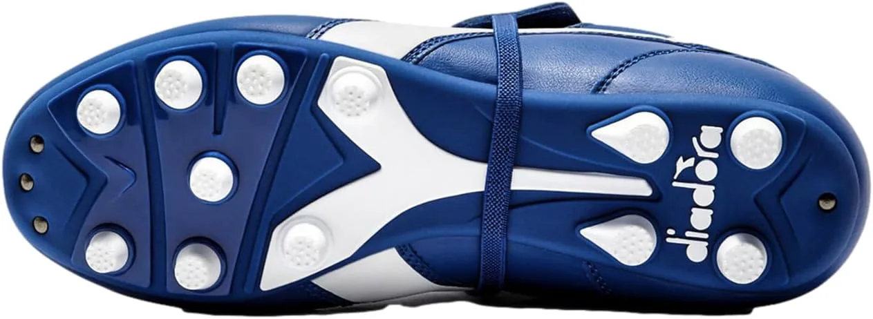Футбольные бутсы Diadora Brasil OG LT T MDPU для мужчин - ультра-мягкая кожа, водоотталкивающая, подошва для твердого грунта, съемная стелька, белый — фото 4