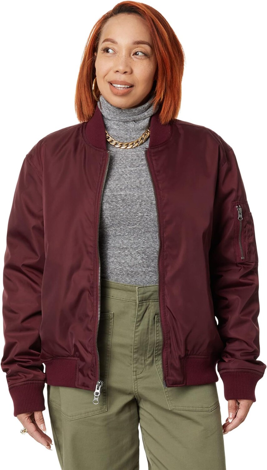 

Куртка Go-To Bomber Jacket LABEL, цвет Burgundy
