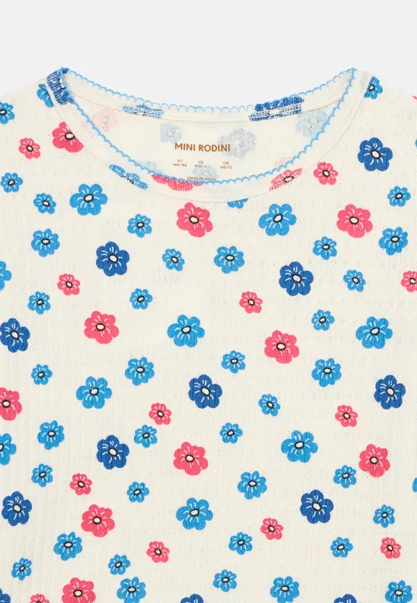 Футболка с принтом Flowers edge tee Mini Rodini, разноцветный — фото 3