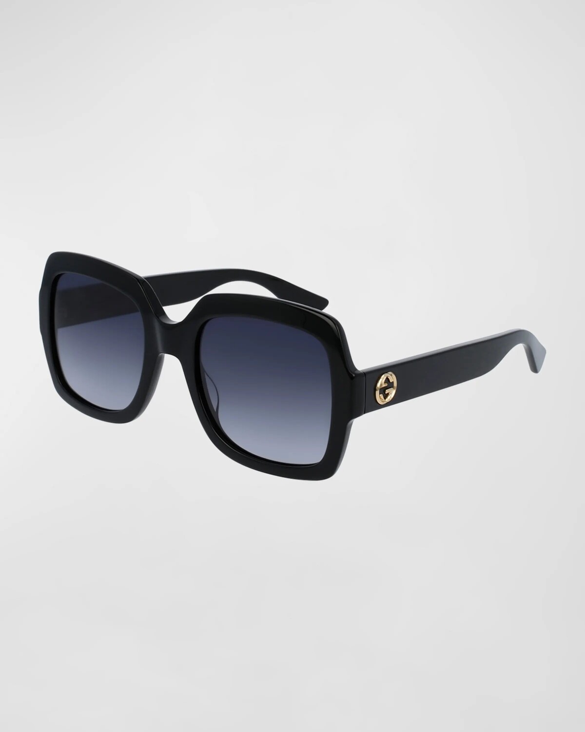 

Классические большие прямоугольные солнцезащитные очки, черные Gucci, черный