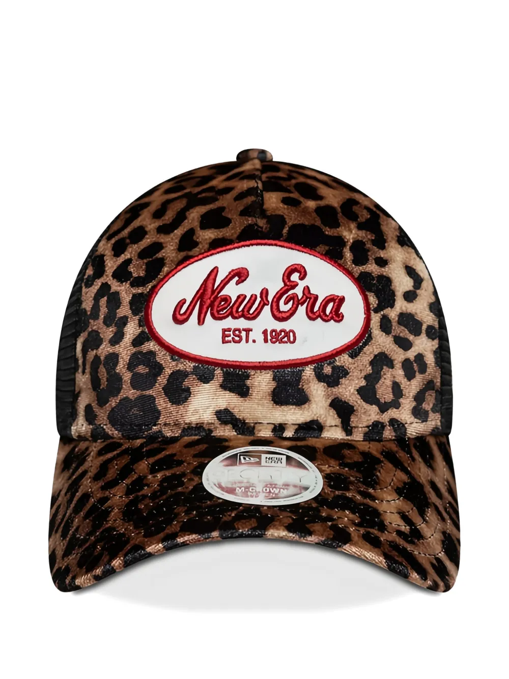 

Тракерская кепка с леопардовым принтом New Era Cap, бежевый