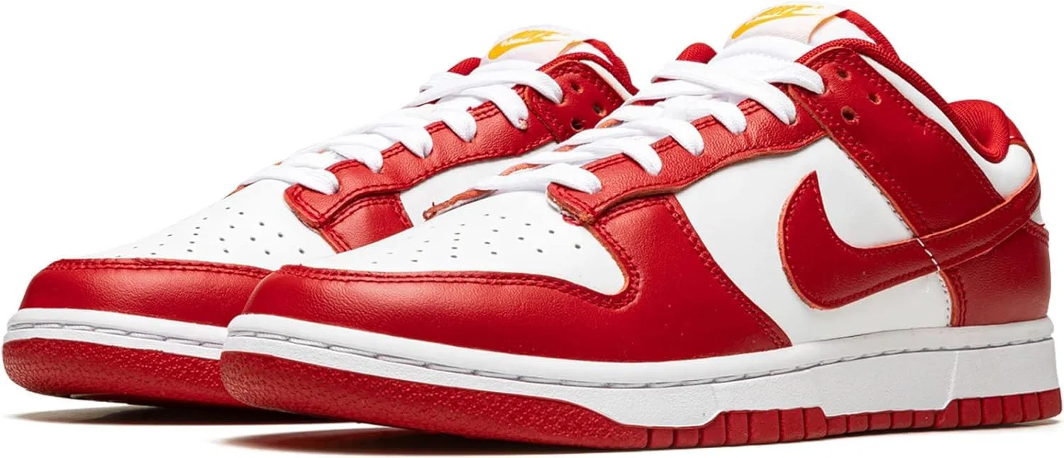 Кроссовки мужские Nike Dunk Low, красный — фото 2