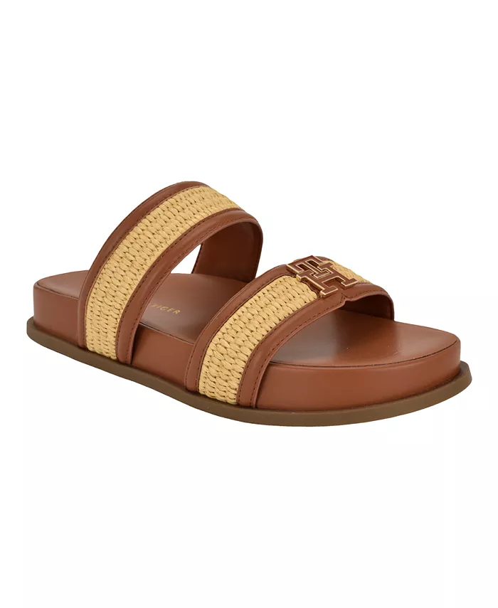 Женские босоножки Jiana Logo Footbed Slip-On Tommy Hilfiger, слоновая кость/кремовый