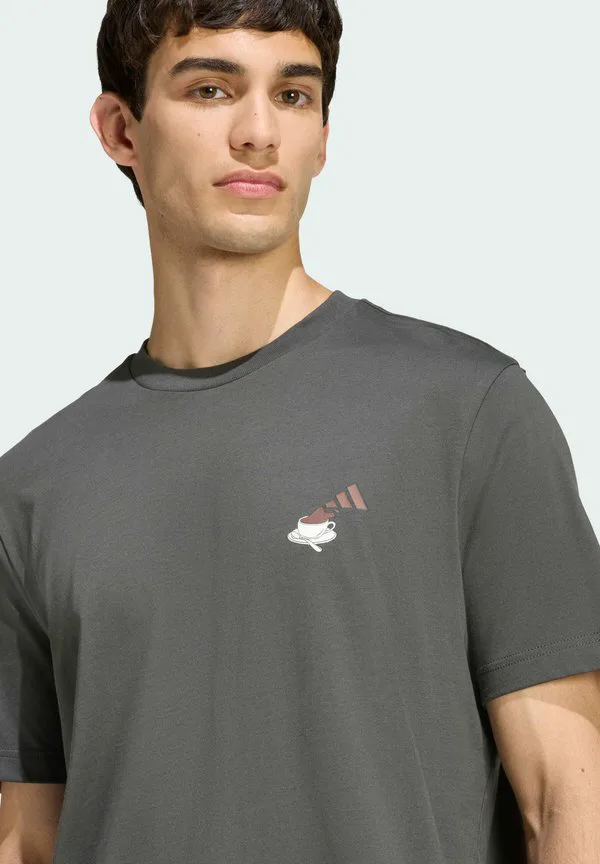 Футболка с принтом Adidas Sportswear, Grey Six — фото 4