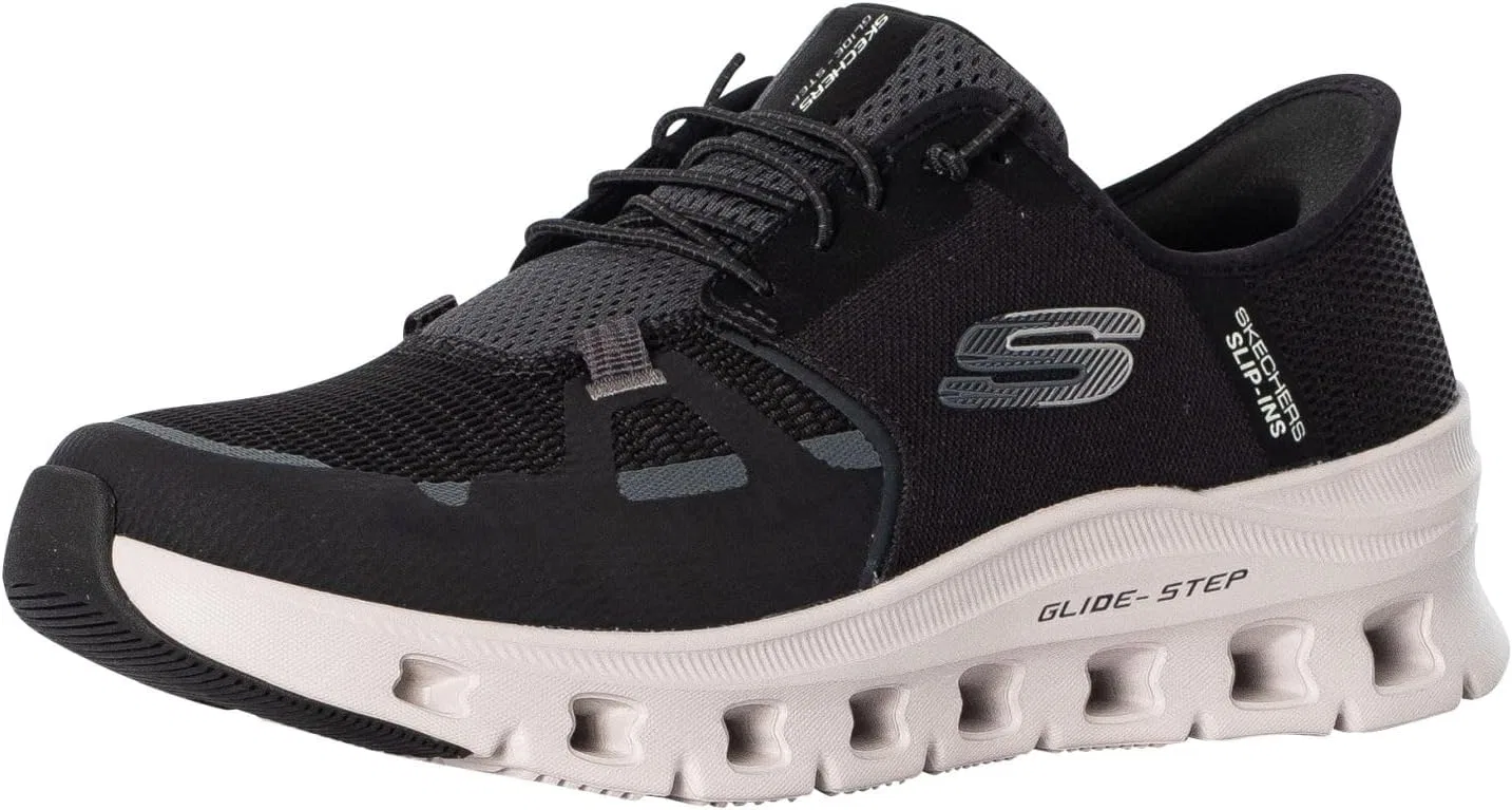 Мужские слипоны Skechers Glide-Step ProSneaker, Black Mesh White