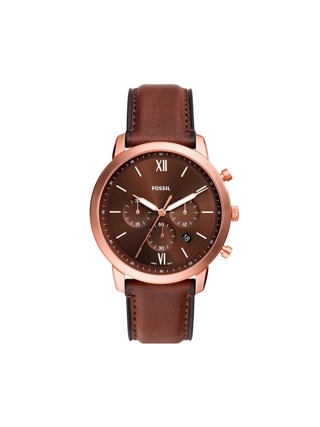 

Часы Neutra Chronograph FS6026 Fossil, коричневый