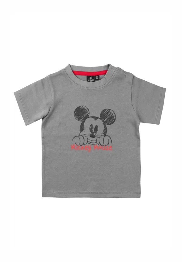 Футболка Mickey Mouse kurzarm 2er pack print t-shirt Disney, белый серый — фото 2