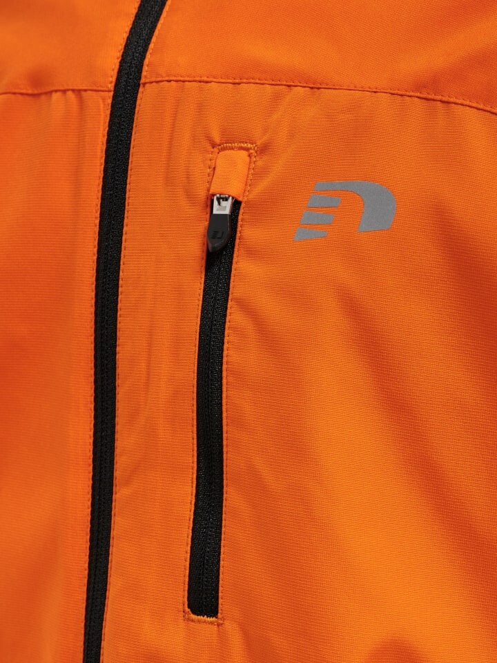Спортивная куртка Newline Reflektierend Logo Kids Core Laufen Kinder, цвет orange tiger — фото 3