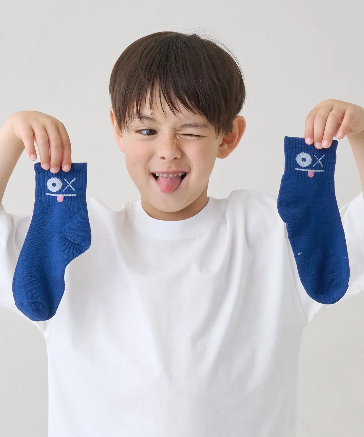 Носки Funny Face Crew Socks, тёмно-синие, набор