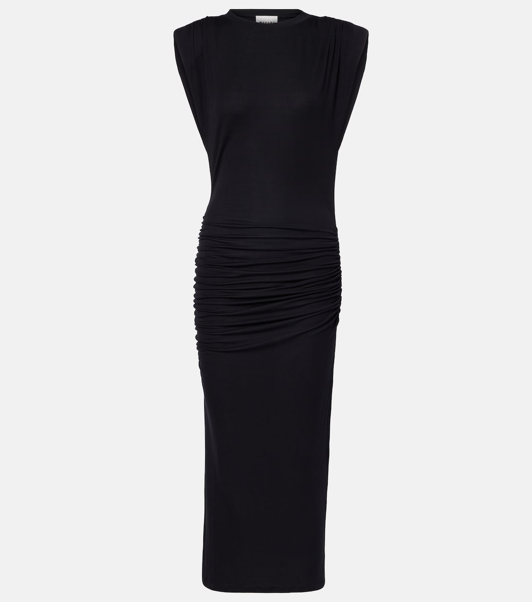 

Донна драпированное платье миди из джерси Marant Etoile, черный