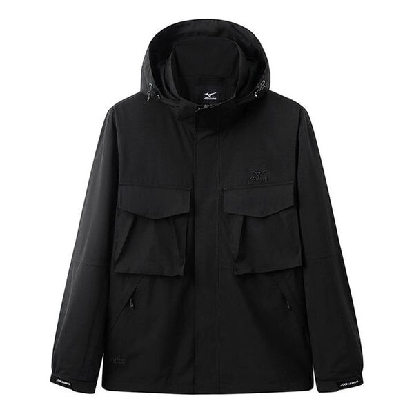 

Куртка logo waterproof jacket 'black' Mizuno, черный