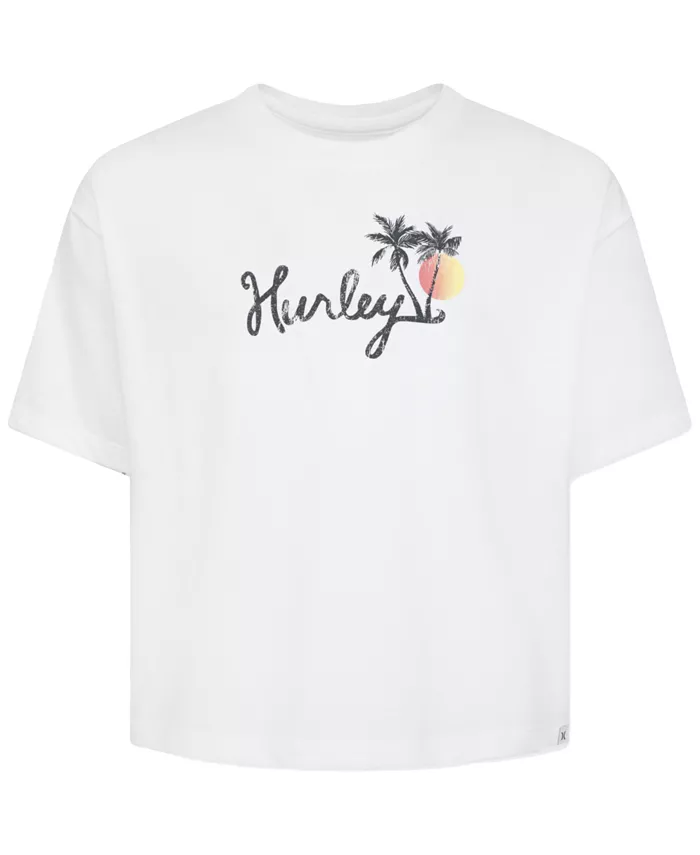 

Футболка оверсайз Big Girls Sunshine Coast с принтом Hurley, белый