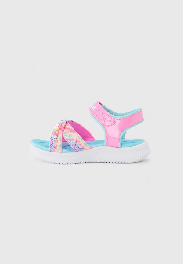 Сандалии jumpsters розовые/разноцветные Skechers, Pink/Multi-Coloured