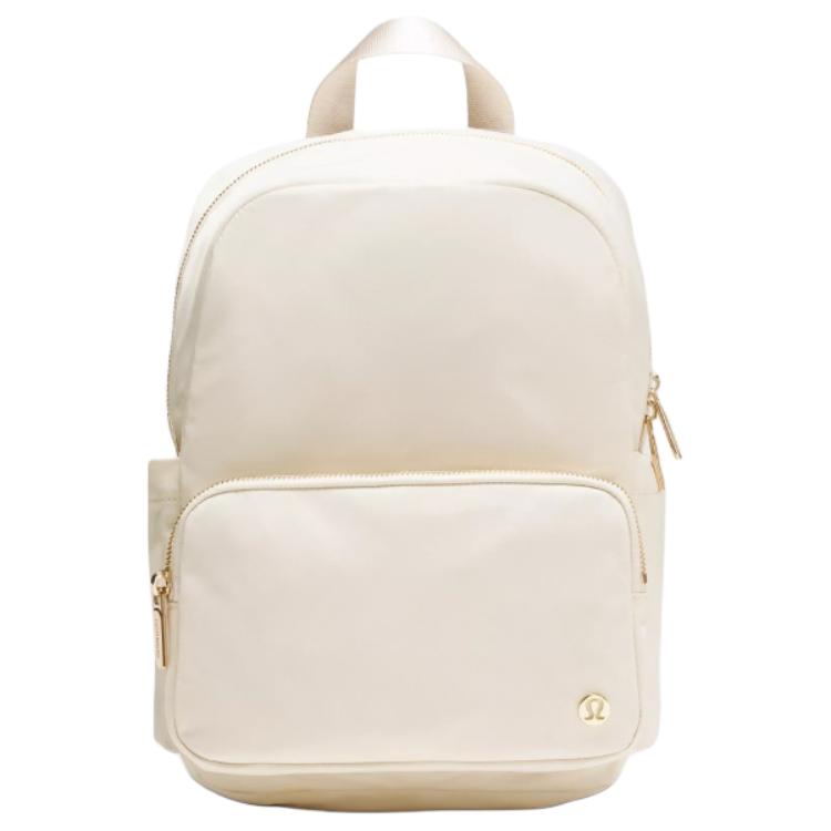 

Lululemon Металлический рюкзак, Light Ivory White & Oak Brown & Gold