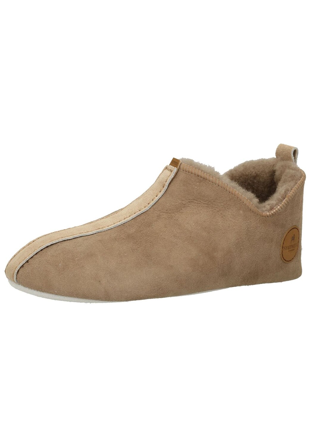 Кожаные тапочки Shepherd'S, серый