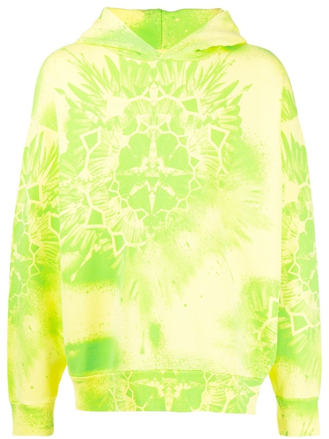 

Marcelo Burlon County of Milan худи с принтом Kaleidoscope Wings, желтый