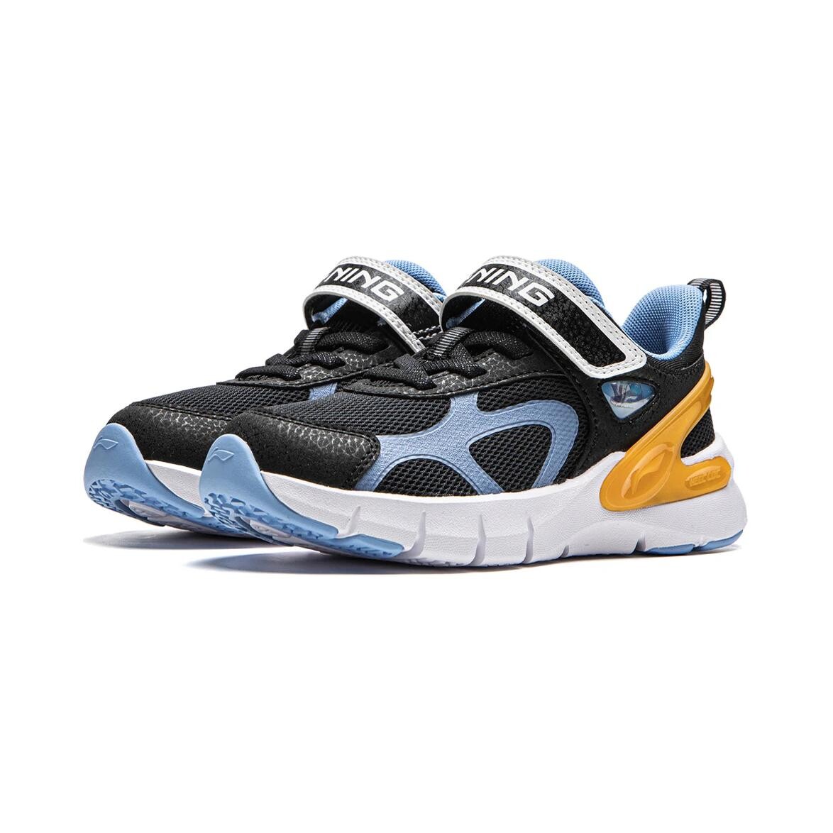 Кроссовки LINING YOUNG Sports Life Collection Kids Lifestyle Shoes PS Low-top Black/Clear Mountain Blue, черный/синий — фото 3