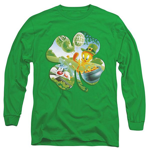 

Футболка с длинным рукавом Looney Tunes Tweety Shamrock Licensed Character