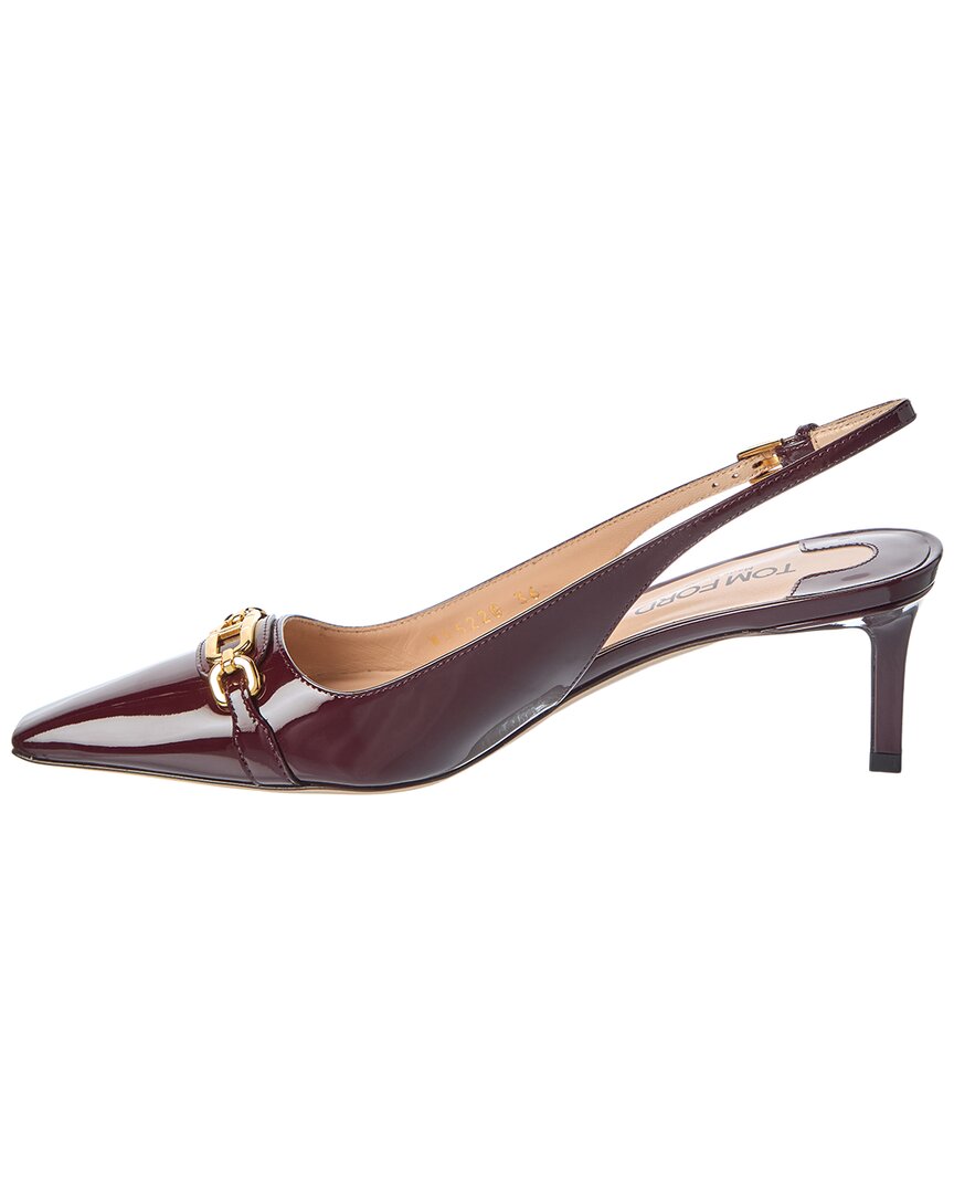 Tom Ford Whitney Patent Slingback Pump, красный — фото 2
