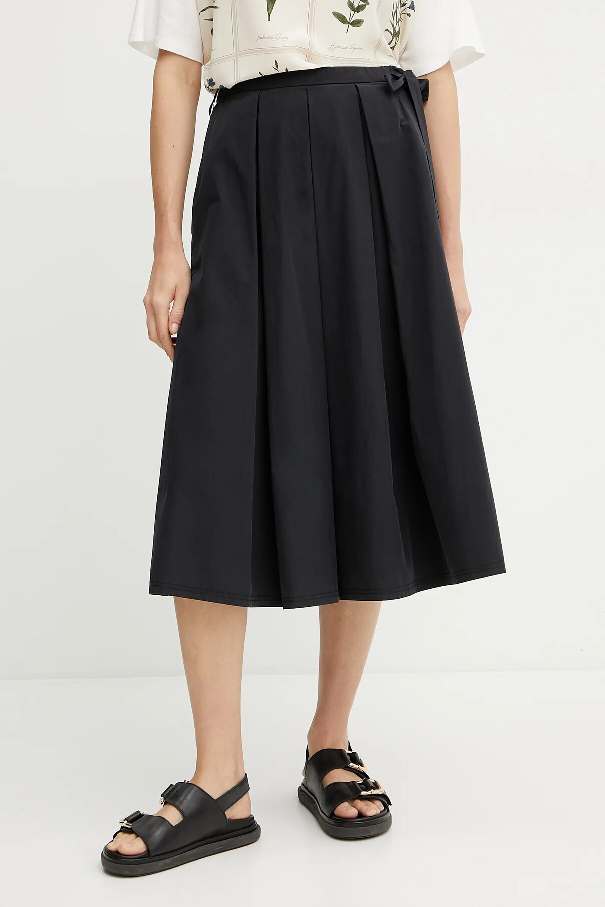 

Юбка из хлопка Weekend Max Mara, черный