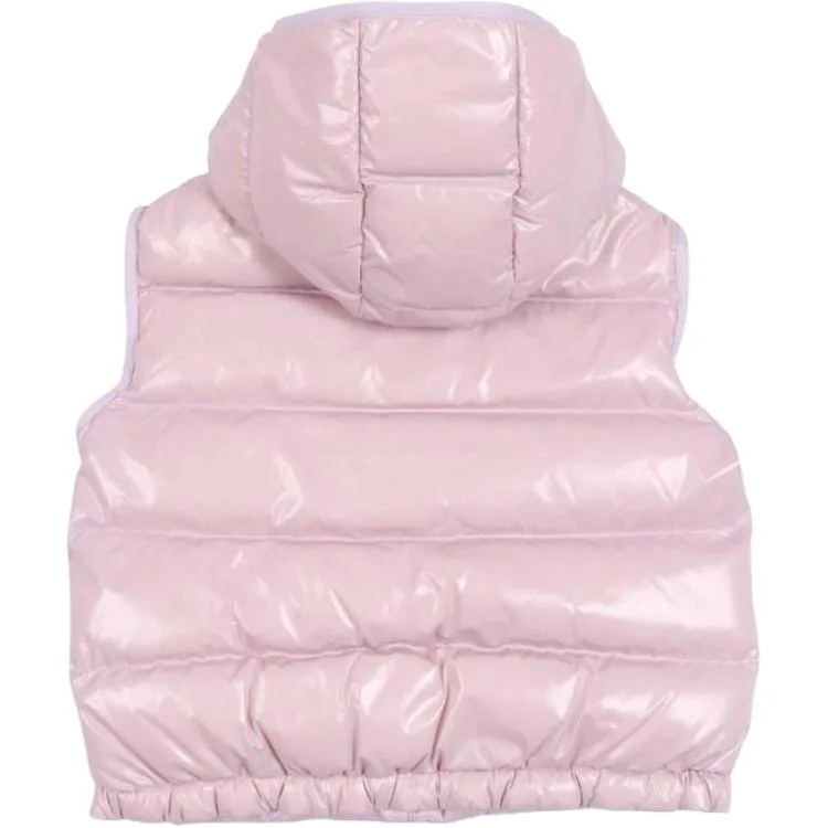 Moncler Пуховик Down Vest SS26 OPEN PINK KAMILE VEST детский — фото 3