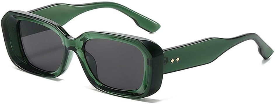 

Винтажные солнцезащитные очки для мужчин и женщин, модные солнцезащитные очки с заклепками, маленькие солнцезащитные очки для женщин, классические черные солнцезащитные очки HYYZZC, Dark Green