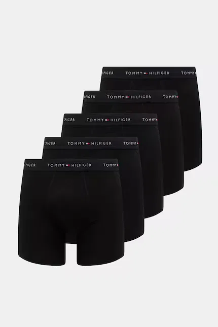 Боксеры хлопковые 5 шт Tommy Hilfiger, черный