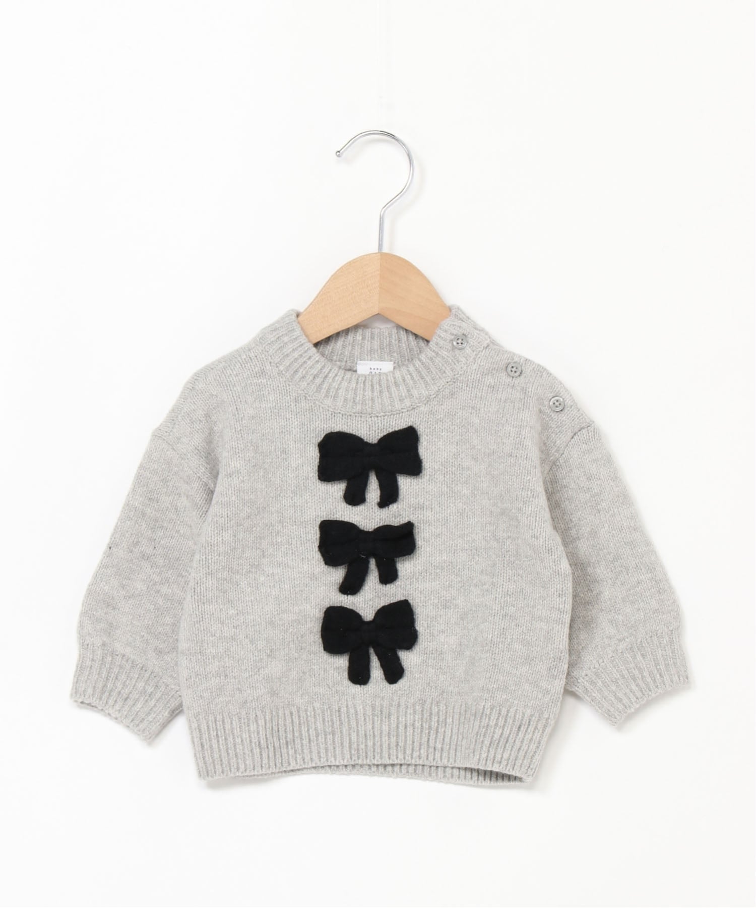 Свитер (K)CashSoft Cashmere Touch Ribbon (для малышей/младенцев) GAP, BC15_LT_GREY_HEATHER — фото 4
